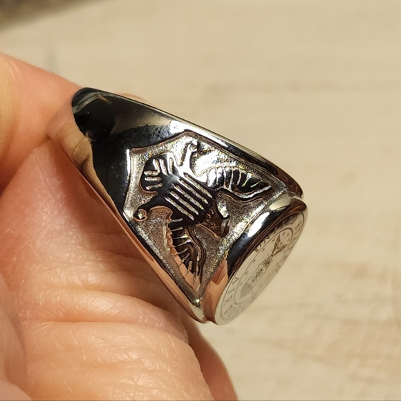New Stainless Steel  United States Air Force ring size 13 - Picture 3 of 5